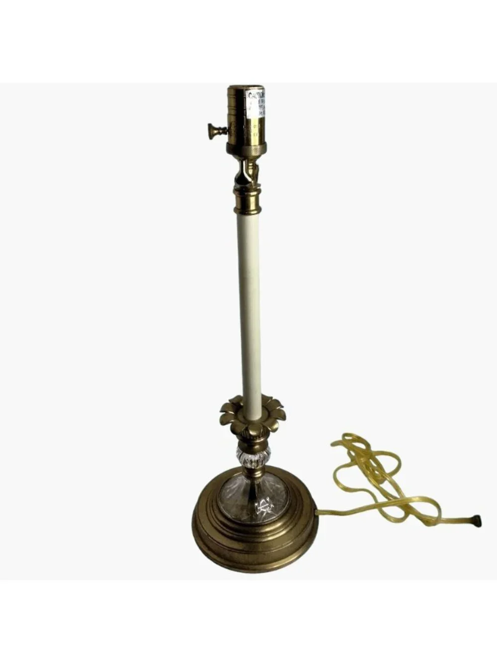 Decorative Crafts Brass Crystal Candlestick Lamp Regency Luxury Lighting